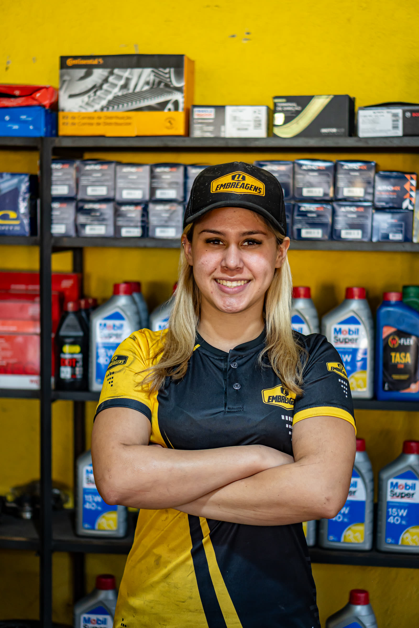 Letícia, mecânica da LL Embreagens